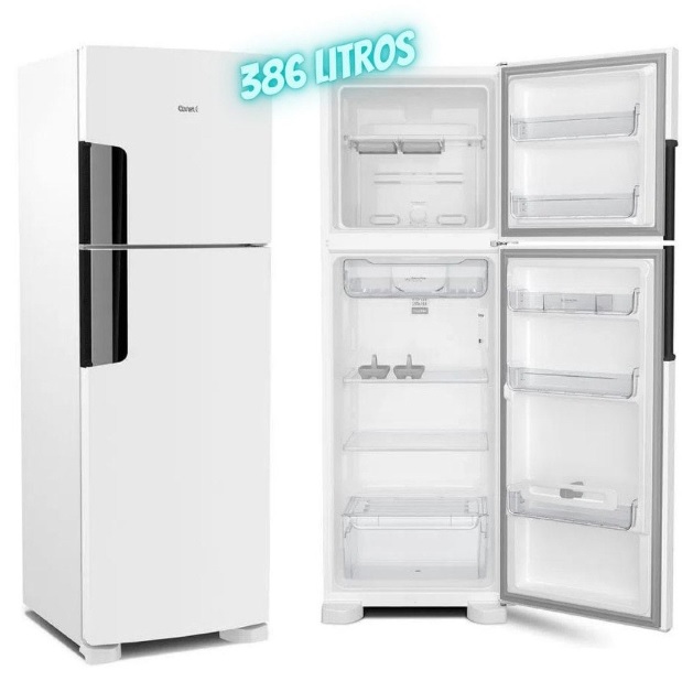 Geladeira Consul Frost Free Duplex 386 litros com Altura Flex cor branca CRM44AB na Compra Certa