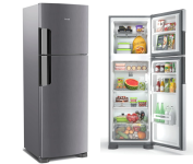 Geladeira Consul Frost Free Duplex 386 litros com Altura Flex cor Inox CRM44AK na Amazon