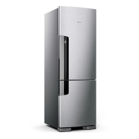 Geladeira Consul Frost Free Duplex 397 Litros Evox Com Freezer Embaixo - CRE44BK na Consul