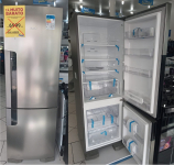 Geladeira Consul Frost Free Duplex 397 litros Evox com freezer embaixo – CRE44BK na Magazine Luiza