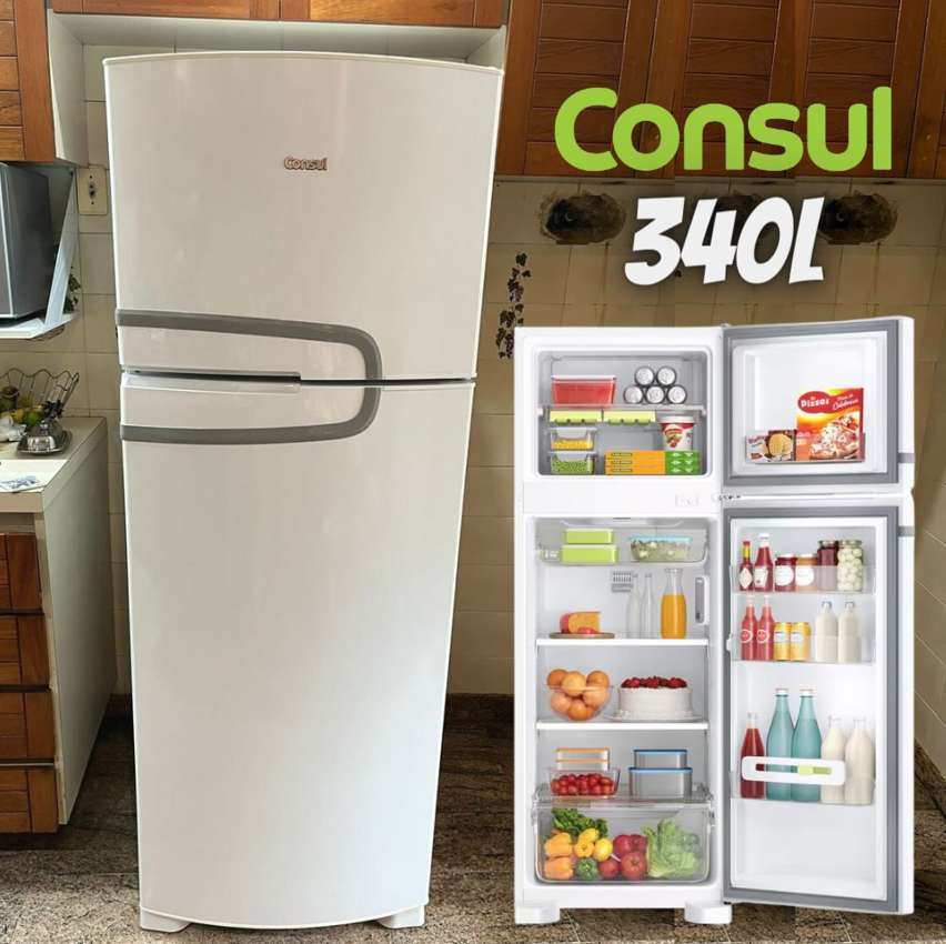 Geladeira Consul Frost Free Duplex Branca 340L CRM39AB 110V na Magazine Luiza