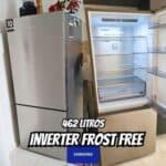 Geladeira Duplex Inverse Evolution SmartThings Samsung RB50 Inox 462L 220V na Casas Bahia