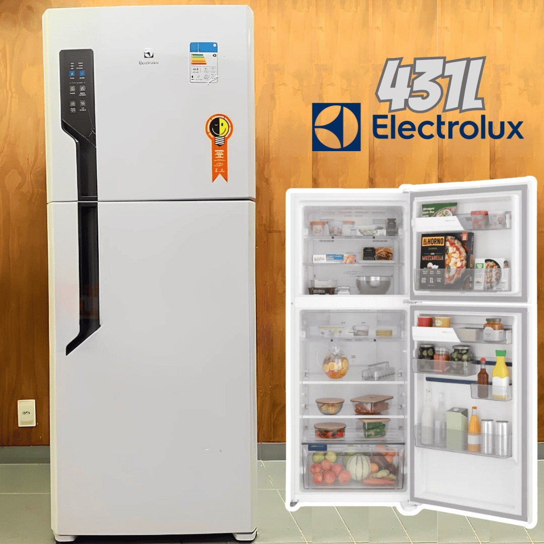 Geladeira Electrolux Frost Free 431L Efficient AutoSense Duplex Branca (TF70) na Shopclub