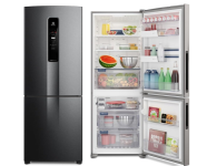 Geladeira Electrolux Frost Free 490L Efficient com AutoSense Inverse Black Inox Look (IB7B) 220V na Amazon