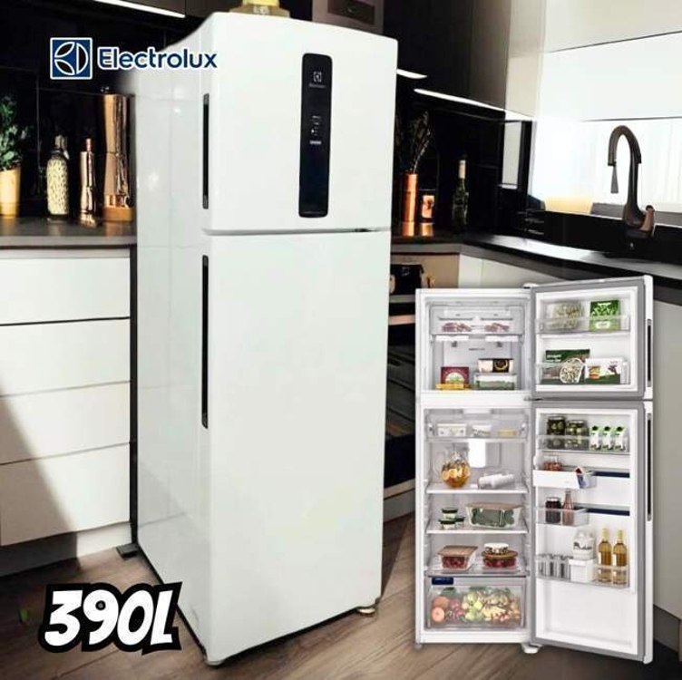 Geladeira Electrolux Frost Free Duplex Efficient com AutoSense Branca 390L (IF43) na Amazon