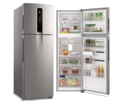 Geladeira Electrolux Frost Free Duplex Efficient com AutoSense cor Inox Look 390L (IF43S) 127V na Amazon
