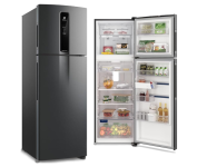Geladeira Electrolux Frost Free Inverter 390L Efficient AutoSense Duplex Black Inox Look (IF43B) – 220V na Amazon