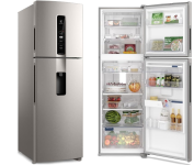 Geladeira Electrolux Frost Free Inverter 409L Água na Porta AutoSense – Inox na Amazon