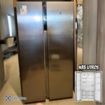 Geladeira Electrolux Frost Free Inverter 435L Efficient com AutoSense Side by Side cor Inox Look (IS4S) na Shopclub