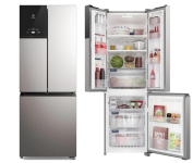 Geladeira Electrolux Frost Free Inverter 480L Efficient AutoSense 3 Portas Inox Look (IM7S) 127V na Amazon