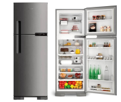 Geladeira Frost Free Brastemp Duplex 375L Cor Inox BRM44HK na Amazon