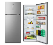 Geladeira Hisense Frost Free 466L Duplex Inverter RT3N461 Portas Planas Prateleiras de Vidro Econômica Inox – 110V na Casas Bahia