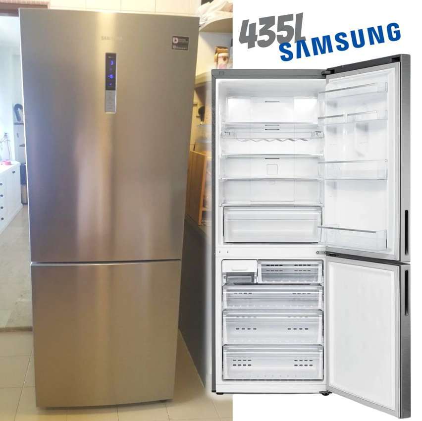 Geladeira Inverter Frost Free Samsung Duplex Inverse BAROSA com Smart Sensor e Rack para Vinho RL4353RBASL 435L Inox Look na Compra Certa