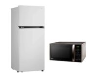 Geladeira LG Frost Free Inverter 375L Duplex Branca GN-B372PQW 127V + Micro-ondas LG Mesa 30L Prata Limpa Fácil MS3043BR 110V na Carrefour