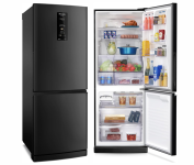 Geladeira Panasonic BB64 Black Inox Inverse Frost Free 460L Inverter A+++ – NR-BB64PV1B 127V na Amazon