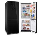 Geladeira Panasonic BB65 Black Glass Inverse Frost Free 450L Inverter A+++ – NR-BB65GVFB 220V na Amazon