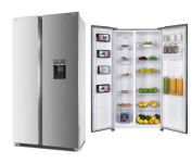 Geladeira Philco Side By Side Eco Inverter PRF535ID Frost Free com Smart Cooling e Display Digital Inox – 434 L – Geladeira Side By Side Frost Free na Casas Bahia