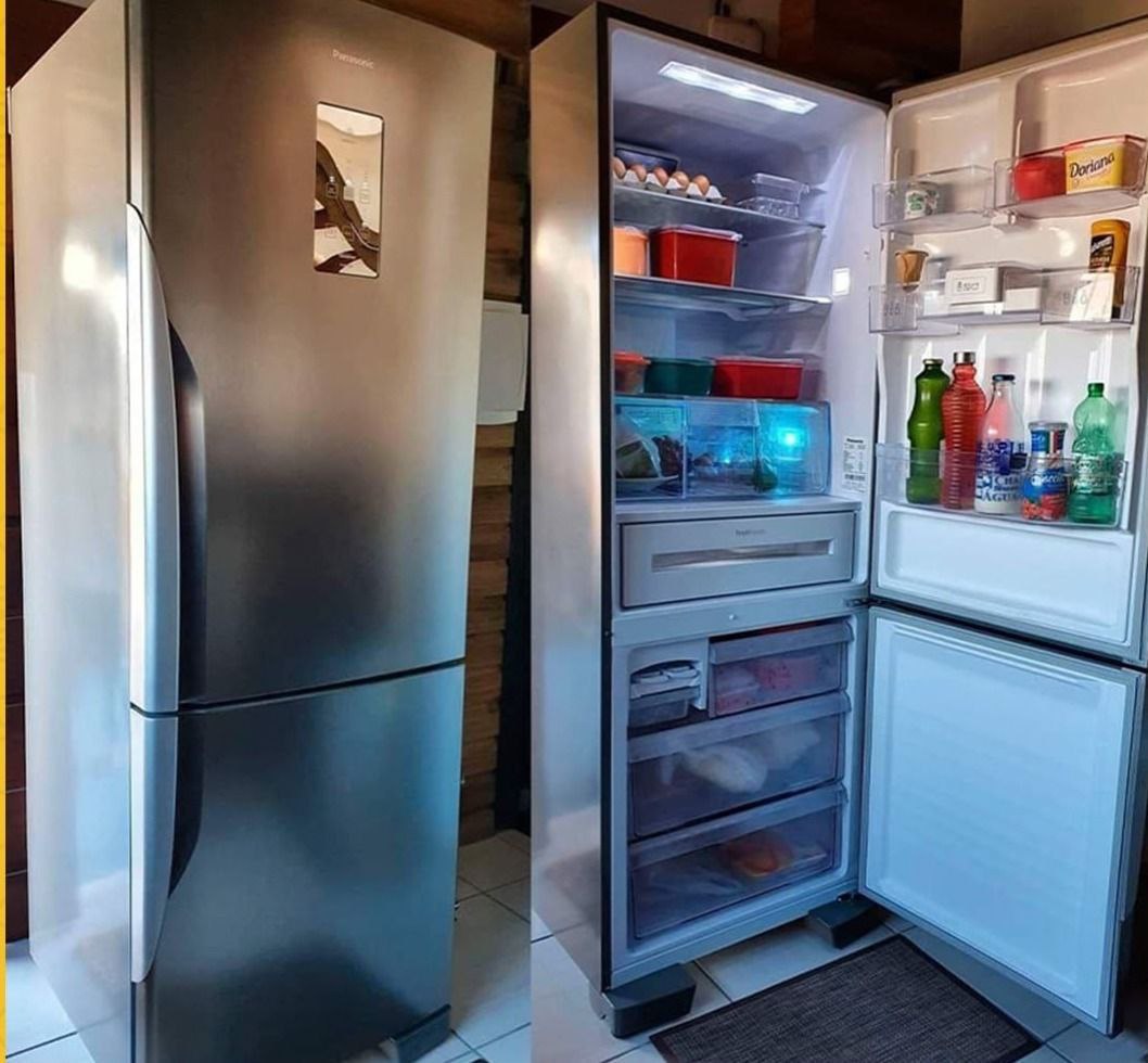 Geladeira Refrigerador Panasonic 425L Frost Free Inverse NR-BB53PV3X na Casas Bahia