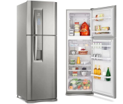 Geladeira Top Freezer com Dispenser de Água Platinum 400L (DW44S) 220V na Amazon