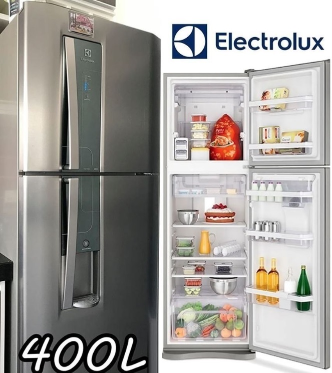 Geladeira Top Freezer com Dispenser de Água Platinum 400L (DW44S) na Shopclub