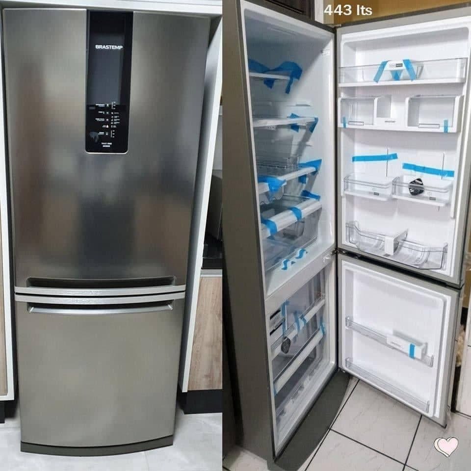 Geladeira/Refrigerador Brastemp Frost Free Duplex Prata 447L BRE57FK na Aliexpress