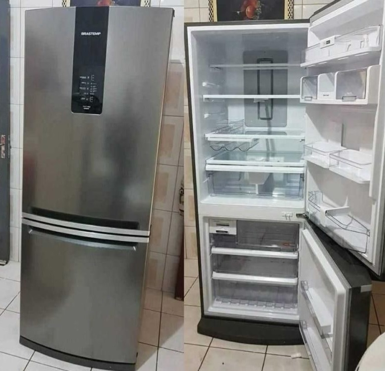 Geladeira/Refrigerador Brastemp Frost Free Inverse – 443L com Turbo Ice BRE57 AKANA na Magazine Luiza