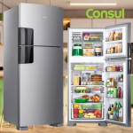 Geladeira/Refrigerador Consul Frost Free Duplex – Prata 410L CRM50FK na Magazine Luiza
