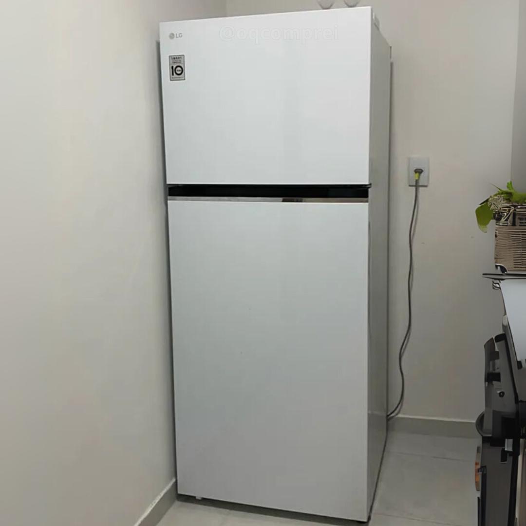 Geladeira/Refrigerador LG Frost Free Inox Duplex Branca 375L GN-B372PQW na Aliexpress