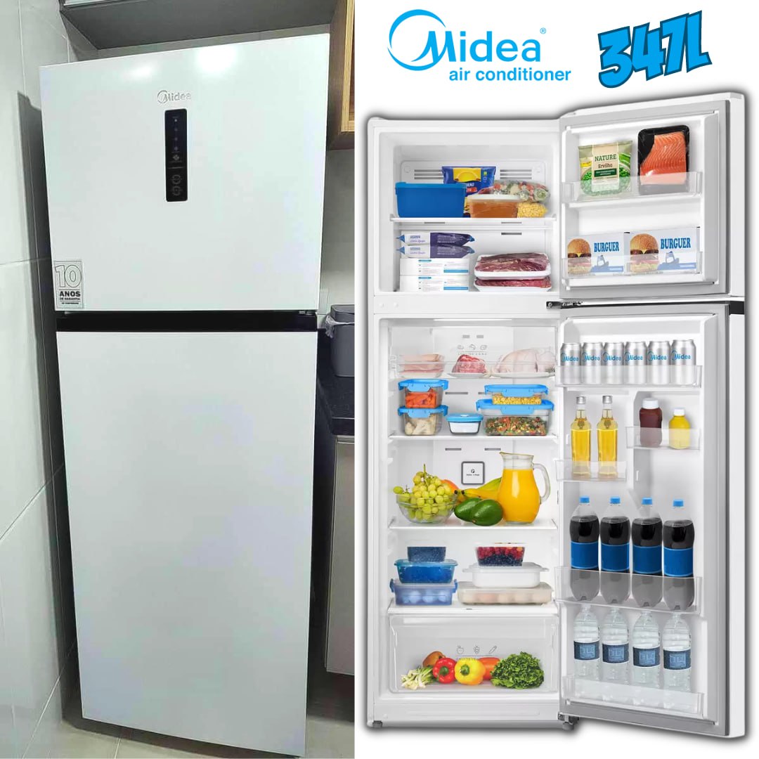 Geladeira/Refrigerador Midea Frost Free Duplex – Branco 347L MD-RT468MTA01 na Aliexpress