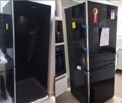 Geladeira/Refrigerador Panasonic Frost Free – Inverse Black Glass 397L NR-BB41GV1B na Magazine Luiza