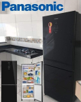 Geladeira/Refrigerador Panasonic Frost Free – Inverse Black Glass 397L NR-BB41GV1BA na Magazine Luiza
