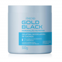 Gelatina Modeladora De Cachos Amend Gold Black Hidratação Nutritiva, 500g na Amazon