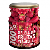 Geleia 100% Frutas Vermelhas Delakasa 180G na Amazon