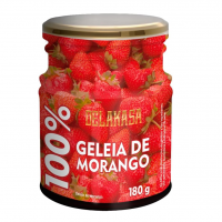 Geleia 100% Morango Delakasa 180G na Amazon