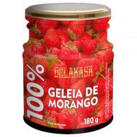 Geleia 100% Morango Delakasa 180G na Amazon