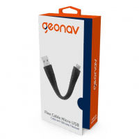 Geonav Cabo Em Silicone Flexível 12cm, Micro USB, MI012B, Preto na Amazon