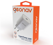 Geonav Carregador Universal Ultra Rápido, Power Delivery 25W, 1 Porta USB-C, CH25PDWT, Branco na Amazon