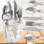 Gibson Conjunto de talheres de aço inoxidável 16 peças Value Sensations, branco na Amazon