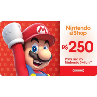 Gift Card Nintendo Cash R$250 na Americanas