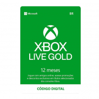 Gift Card Xbox Live Gold - 12 Meses - Código Digital Xbox na KaBuM!