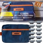 Gillette 1 Kit Mach3, Carga para Aparelho 12 Uds + 1 Nécessaire na Amazon