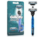 Gillette Aparelho De Barbear Mach3 Acqua-Grip c/ 2 Cargas na Amazon