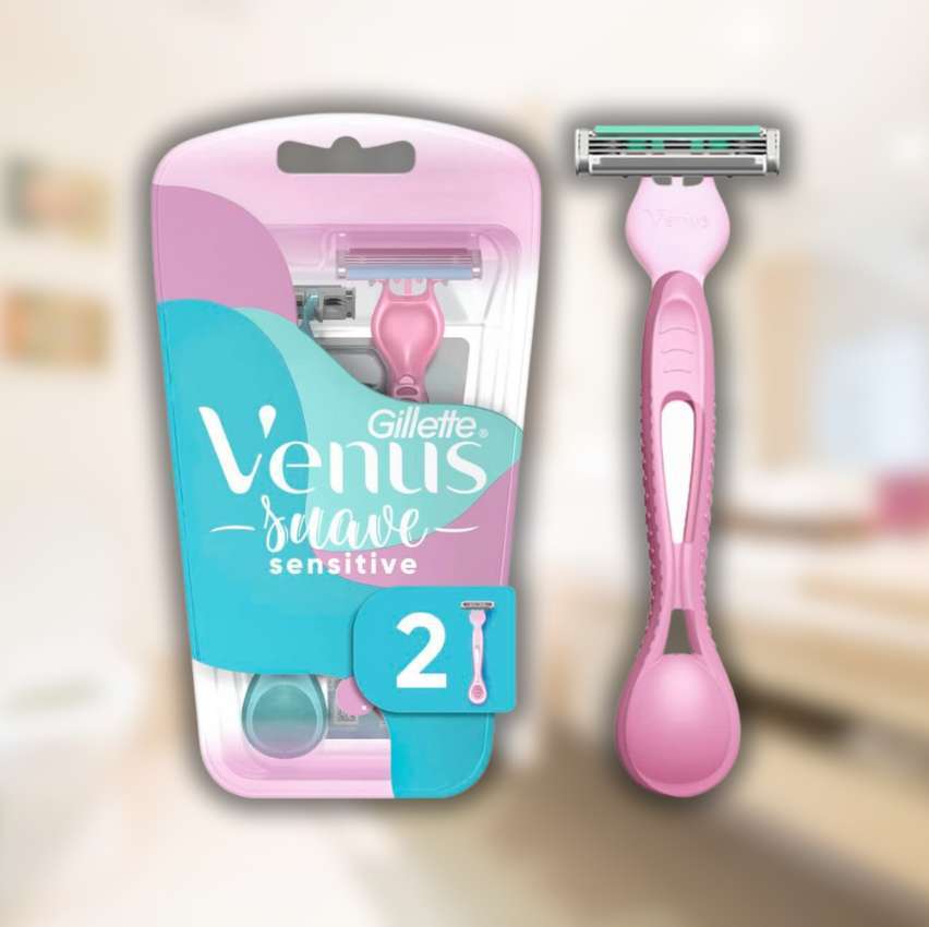 Gillette Aparelho De Depilar Venus Suave Sensitive 2 Unidades na Amazon