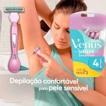 Gillette Aparelho De Depilar Venus Suave Sensitive 4 Unidades na Amazon