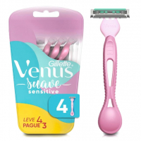 Gillette Aparelho De Depilar Venus Suave Sensitive 4 Unidades na Amazon
