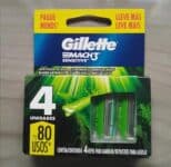 Gillette Carga Para Aparelho De Barbear Mach3 Sensitive 4 Unidades na Amazon