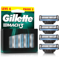 Gillette Refil Para Barbear Mach3 Leve 4 Pague 3 na Amazon