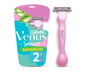 Gillette Venus Aparelho de Depilação Descartável Suave Sensitive, 2 Unidades na Amazon