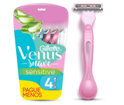 Gillette Venus Aparelho de Depilação Descartável Suave Sensitive, 4 Unidades na Amazon