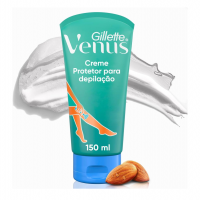 Gillette Venus Creme Protetor Para Depilação Com Óleo De Amêndoas, Depilação Corporal, 150mL na Amazon